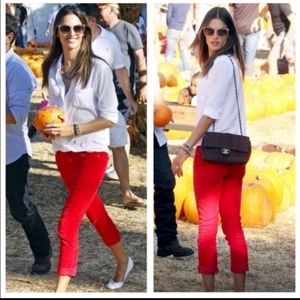 MOTHER Looker Crop Little Bit Country Corduroy Pants